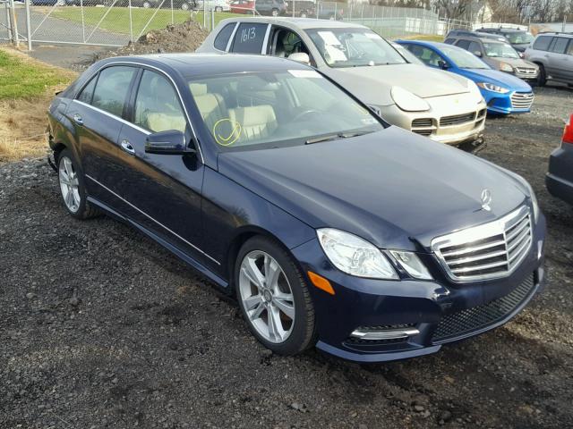 WDDHF8JB6DA756597 - 2013 MERCEDES-BENZ E 350 4MAT BLUE photo 1