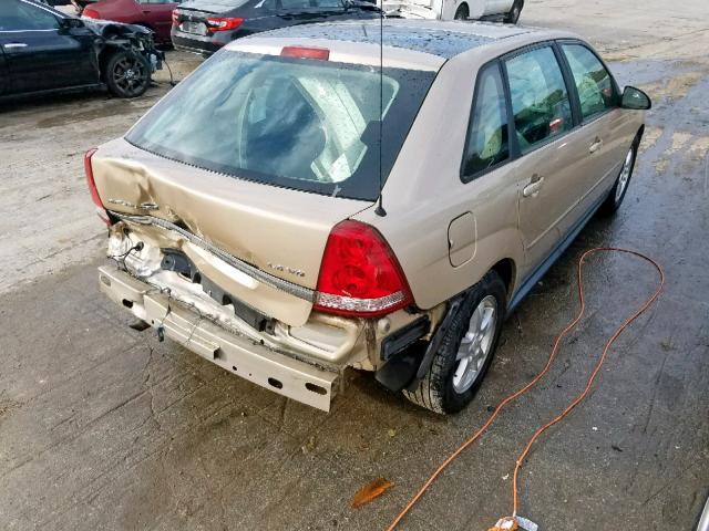 1G1ZT64874F226176 - 2004 CHEVROLET MALIBU MAX 金色 照片 4