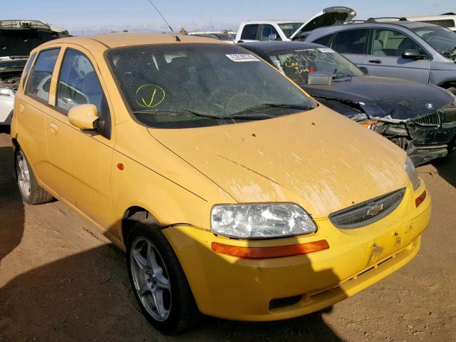 KL1TJ626X4B187425 - 2004 CHEVROLET AVEO LS YELLOW photo 1