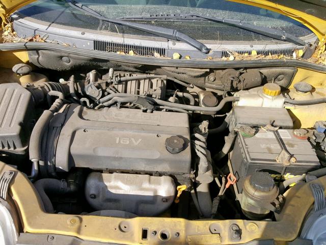 KL1TJ626X4B187425 - 2004 CHEVROLET AVEO LS YELLOW photo 7