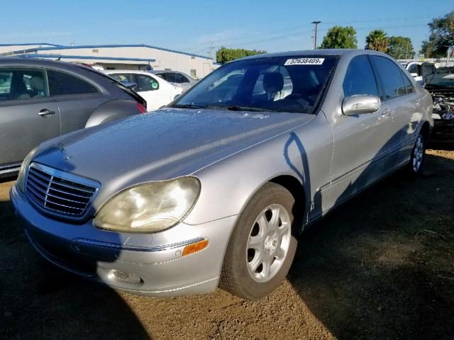 WDBNG70J11A164354 - 2001 MERCEDES-BENZ S 430 SILVER photo 2