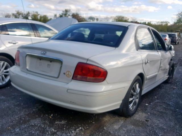 KMHWF25S13A811590 - 2003 HYUNDAI SONATA GL WHITE photo 4