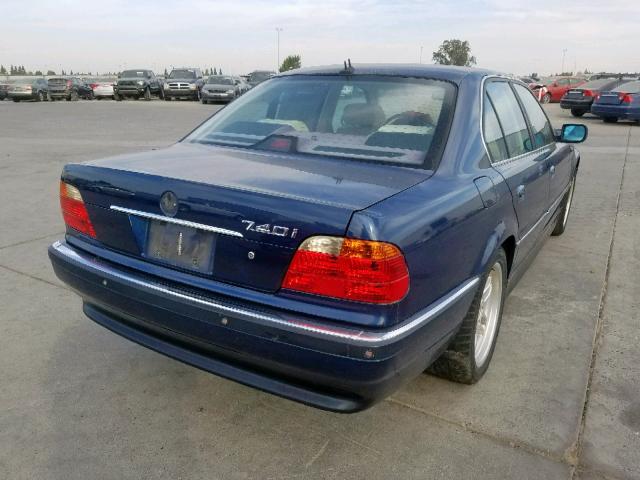 WBAGG8342YDN78464 - 2000 BMW 740 I AUTO BLUE photo 4