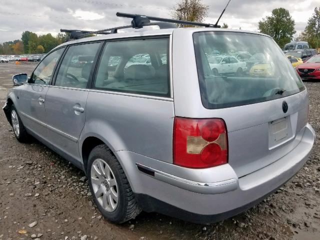 WVWVD63B03E012022 - 2003 VOLKSWAGEN PASSAT GLS SILVER photo 3