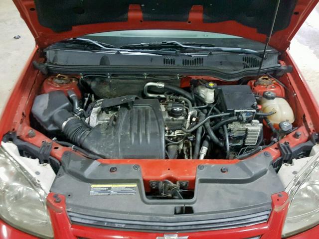 1G1AT58H497234061 - 2009 CHEVROLET COBALT LT RED photo 7