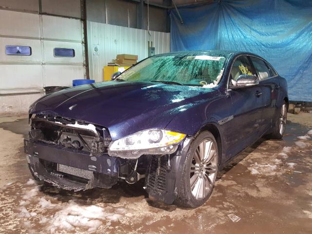 SAJWA2GE6BMV09981 - 2011 JAGUAR XJL SUPERC BLUE photo 2