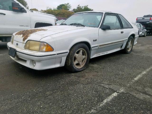 1FACP42E6MF143519 - 1991 FORD MUSTANG GT WHITE photo 2