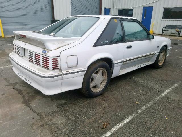 1FACP42E6MF143519 - 1991 FORD MUSTANG GT WHITE photo 4