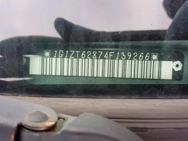 1G1ZT62874F139266 - 2004 CHEVROLET MALIBU MAX 灰色 照片 10