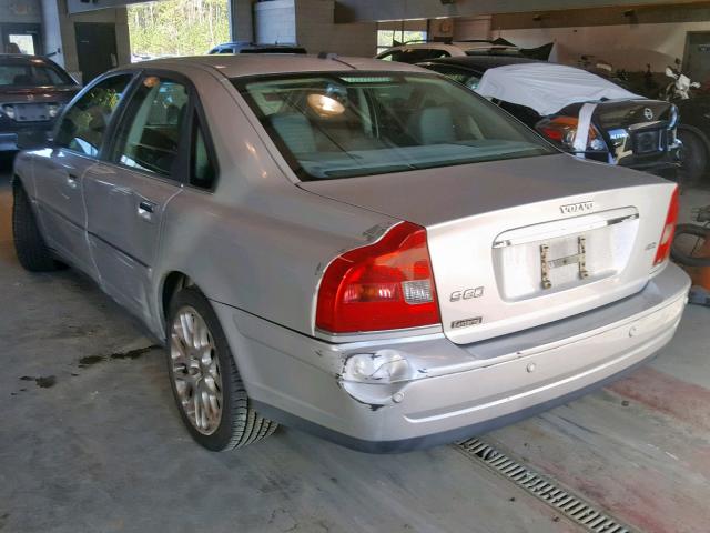 YV1TH592261439785 - 2006 VOLVO S80 2.5T GRAY photo 3