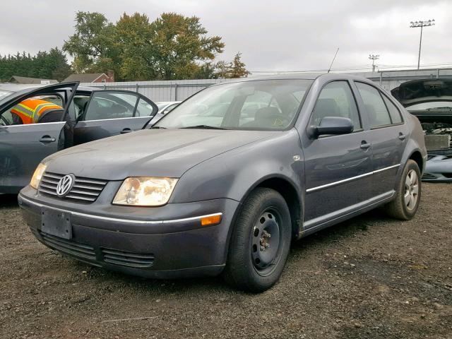 3VWSK69M44M042120 - 2004 VOLKSWAGEN JETTA GLS GRAY photo 2