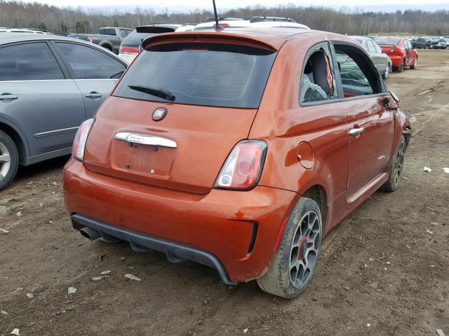 3C3CFFHH7DT688889 - 2013 FIAT 500 SPORT ORANGE photo 4