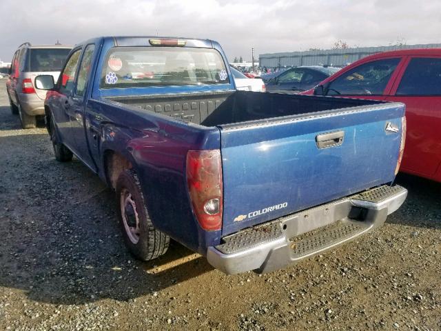 1GCCS198958150834 - 2005 CHEVROLET COLORADO BLUE photo 3