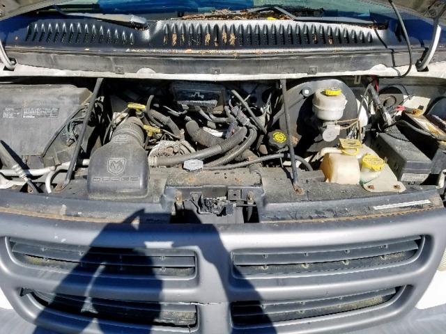 2D7HB11Y43K515714 - 2003 DODGE RAM VAN B1 WHITE photo 7