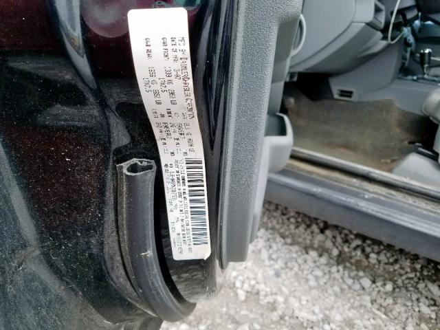 1J8HH48PX7C627231 - 2007 JEEP COMMANDER შავი ფოტო 10