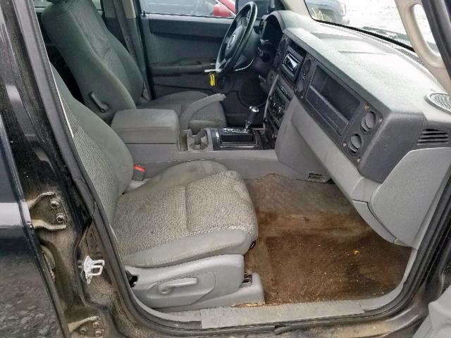1J8HH48PX7C627231 - 2007 JEEP COMMANDER შავი ფოტო 5