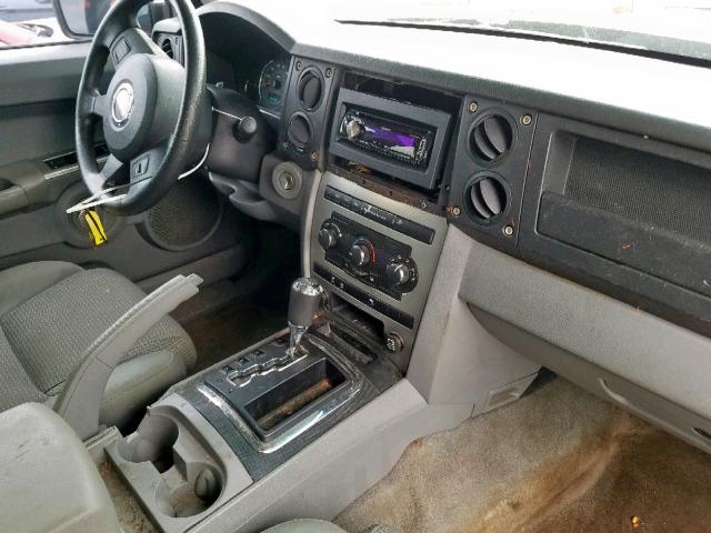 1J8HH48PX7C627231 - 2007 JEEP COMMANDER შავი ფოტო 9