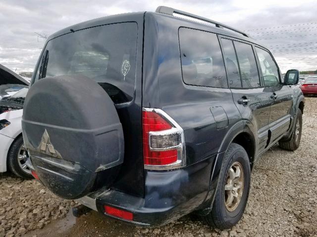 JA4MW51R21J024963 - 2001 MITSUBISHI MONTERO LI BLACK photo 4