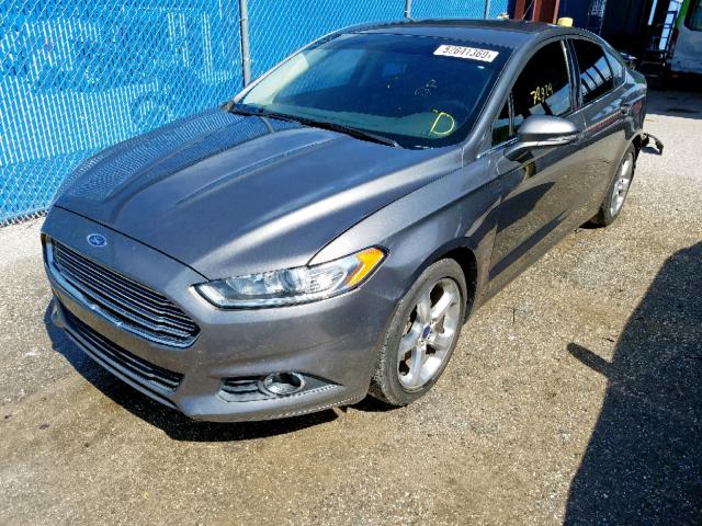 3FA6P0H96DR338197 - 2013 FORD FUSION SE GRAY photo 2