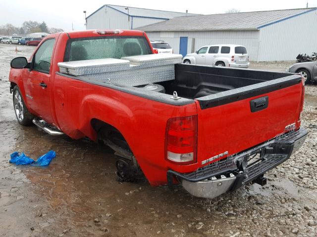 1GTEC14C97Z564954 - 2007 GMC NEW SIERRA RED photo 3