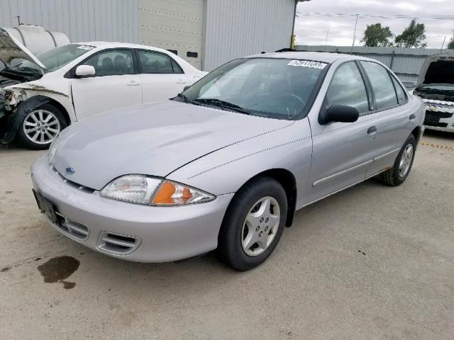 1G1JC524727371670 - 2002 CHEVROLET CAVALIER B SILVER photo 2