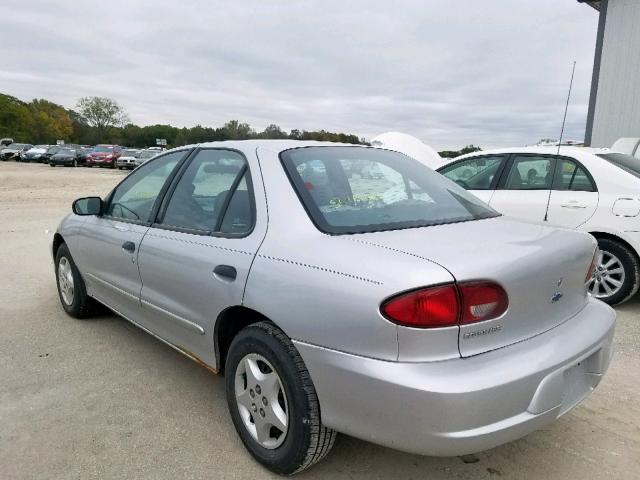 1G1JC524727371670 - 2002 CHEVROLET CAVALIER B SILVER photo 3