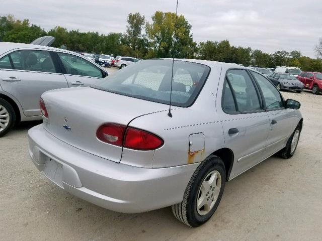 1G1JC524727371670 - 2002 CHEVROLET CAVALIER B SILVER photo 4