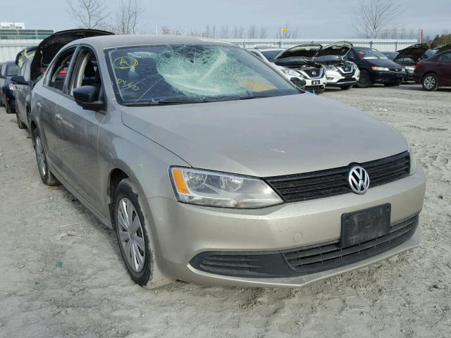 3VW2K7AJ0DM224209 - 2013 VOLKSWAGEN JETTA BASE BEIGE photo 1