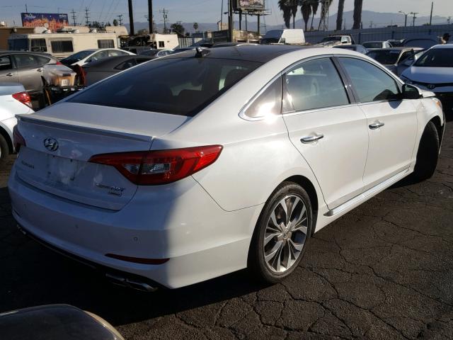 5NPE34AB3FH254303 - 2015 HYUNDAI SONATA SPO WHITE photo 4