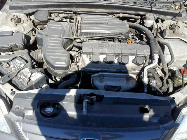 2HGES15541H617538 - 2001 HONDA CIVIC LX GRAY photo 7