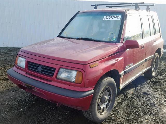 JS3TD02V8P4107831 - 1993 SUZUKI SIDEKICK J RED photo 2