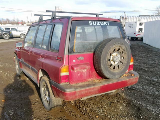 JS3TD02V8P4107831 - 1993 SUZUKI SIDEKICK J RED photo 3