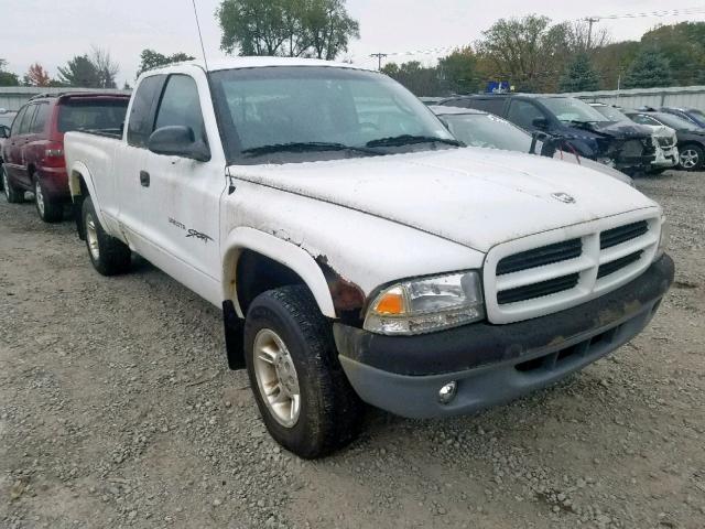 1B7GG22NXYS785190 - 2000 DODGE DAKOTA WHITE photo 1