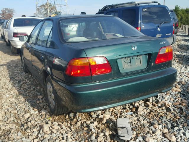 2HGEJ6619XH511638 - 1999 HONDA CIVIC BASE Yaşıl foto 3
