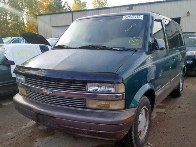 1GNDM19W6XB117168 - 1999 CHEVROLET ASTRO GREEN photo 2