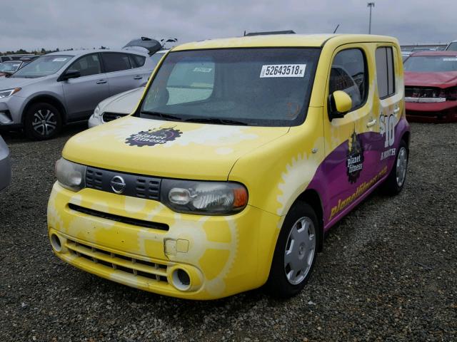 JN8AZ28R89T130293 - 2009 NISSAN CUBE BASE YELLOW photo 2