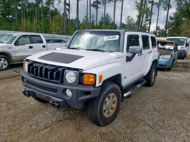 5GTDN136368307433 - 2006 HUMMER H3 WHITE photo 2