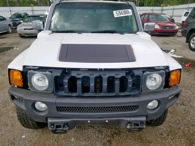 5GTDN136368307433 - 2006 HUMMER H3 WHITE photo 7