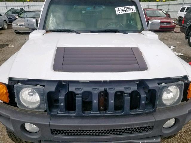 5GTDN136368307433 - 2006 HUMMER H3 WHITE photo 9