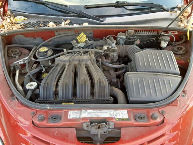 3C4FY48B42T267373 - 2002 CHRYSLER PT CRUISER RED photo 7