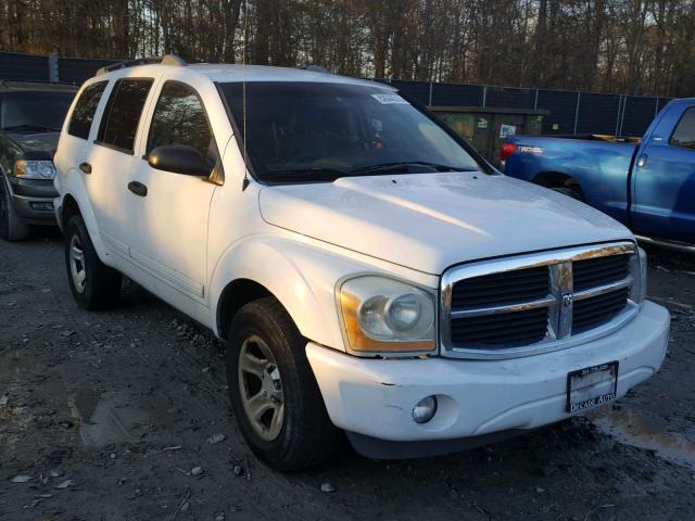 1D4HD48N85F563139 - 2005 DODGE DURANGO SL WHITE photo 1