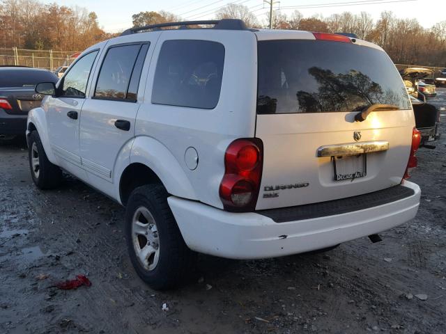 1D4HD48N85F563139 - 2005 DODGE DURANGO SL WHITE photo 3