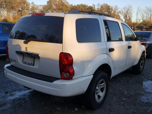 1D4HD48N85F563139 - 2005 DODGE DURANGO SL WHITE photo 4