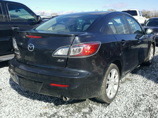 JM1BL1U66B1376414 - 2011 MAZDA 3 S BLACK photo 4