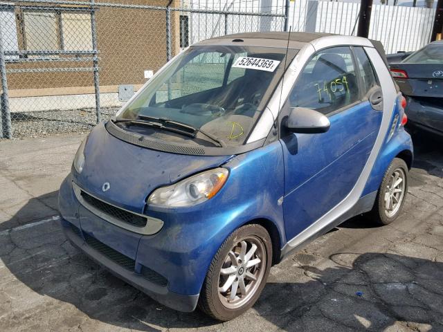 WMEEK31X88K185249 - 2008 SMART FORTWO PAS 蓝色 照片 2