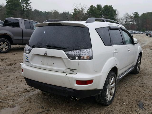 JA4JT4AXXAZ006457 - 2010 MITSUBISHI OUTLANDER WHITE photo 4