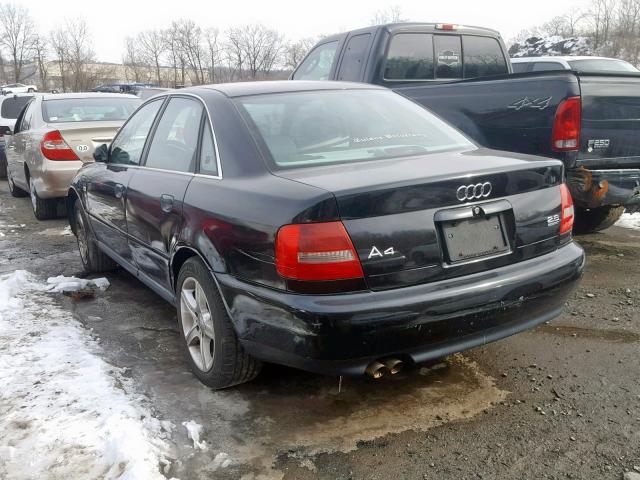 WAUDH28D8YA098307 - 2000 AUDI A4 2.8 QUA BLACK photo 3