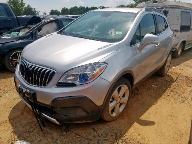 KL4CJASB7GB540193 - 2016 BUICK ENCORE SILVER photo 2