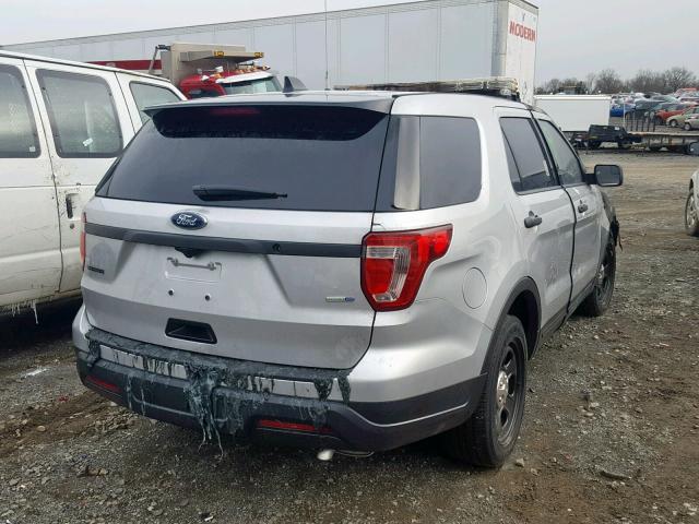 1FM5K8AR4JGB67719 - 2018 FORD EXPLORER P SILVER photo 4