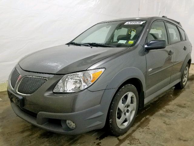 5Y2SM63855Z467306 - 2005 PONTIAC VIBE GRAY photo 2